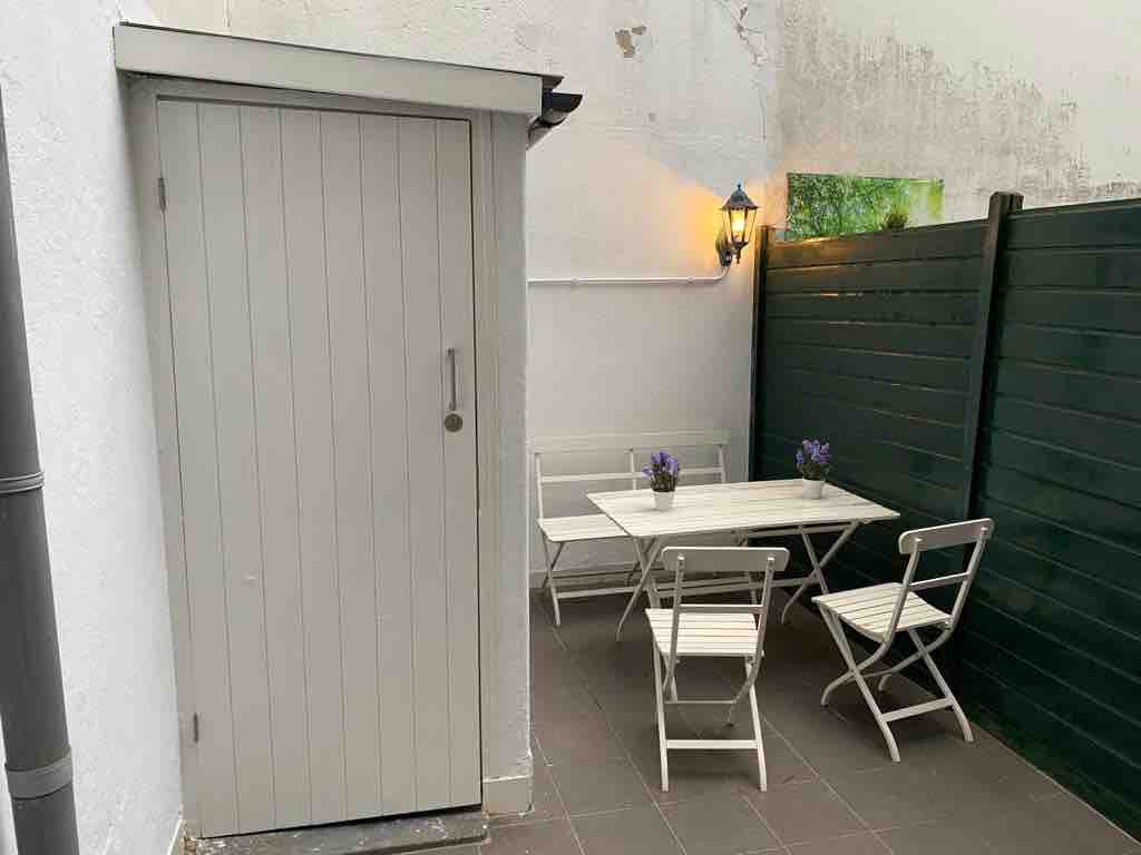 Achtertuin appartement HaagsHuisje